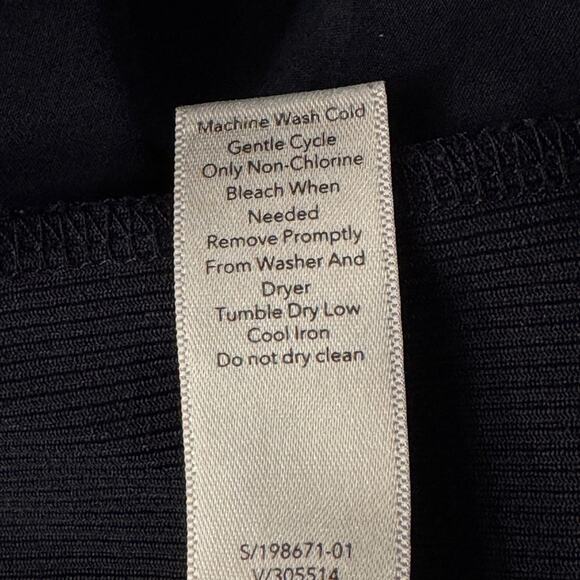 Athleta SZ 10 Brooklyn Ankle Pants Pocket Stretch Mid-Rise Lightweight Navy Blue - Picture 8 of 8